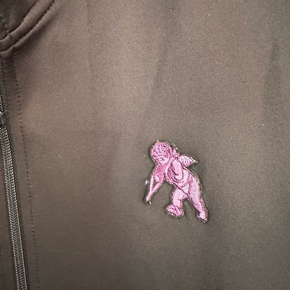 Men's Prps Striped Track Jacket 1  Size S Black-Purple Full Zip - Picture 3 of 11